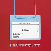 イベント 名札 名刺サイズ 不織布タイプ 緑 300組 ソニック