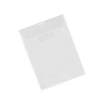 コクヨ（KOKUYO） ファイリングホルダー（2穴開） マチ付き封筒型 A4縦 透明 フ-GHE750T 1セット（100枚：10枚入×10パック）