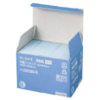 コクヨ　タックメモ（お徳用・付箋タイプ）　52×14.5mm　メ-2005N-B　1セット（250冊：25冊入×10パック）（直送品）