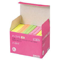 コクヨ（KOKUYO） タックメモ お徳用 ふせん 蛍光色タイプ 52×7.2 4色 メ-2317 1セット（25000枚：5000枚入×5箱）（直送品）