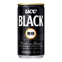 【缶コーヒー】UCC BLACK（ブラック）無糖 185g 1箱（30缶入）