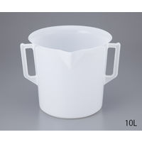 ニッコー・ハンセン ポリビーカーPE(手付き) 300mL 1個 3012ー10 1-4626-13 1セット(10個)（直送品）