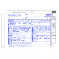 訪問介護サービス実施記録 A5 2枚複写50組 HK-3S 1袋（10冊入） 大黒工業