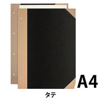 プラス　とじ込表紙　A4タテ　307×220mm　4穴　つづりひも付　FL-006TU　77178　1袋（10組入）