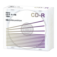 アスクル CD-R 10枚 プラケース CDR.PW10P.AS 1箱（10パック100枚入）  オリジナル