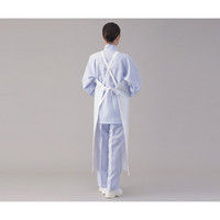 アズワン しなやか胸付前掛 EVA製 ホワイト 2-7367-01 1セット(3枚)（直送品）