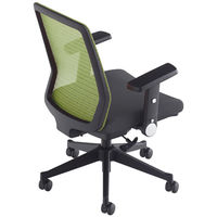 コイズミファニテック エルゴノミックチェア JG改 オフィスチェア 背メッシュ座ファブリック 肘付 グリーン JG-41486GR 脚幅655mm 事務椅子