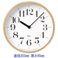 Lemnos（タカタレムノス） RIKI CLOCK S WR-0401S [クオーツ 掛け 時計] 1個