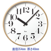 Lemnos（タカタレムノス） RIKI CLOCK L WR-0401L [クオーツ 掛け 時計] 1個