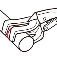 エスコ φ10ー70mm/280mm バイスプライヤー・熔接用 EA533W 1丁（直送品）