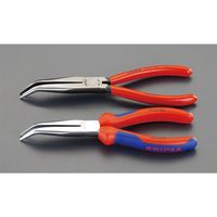 エスコ 200mm メカニックプライヤー(グリップ付/先曲 EA537PB-7 1丁（直送品）