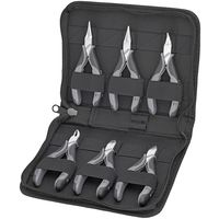 エスコ 6本組 精密用ニッパー・プライヤー(ESD) EA537HK-7 1組（直送品）