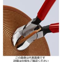 エスコ 160mm ニッパー・プラスティック用(バネ付/85 ゚) EA536KP-4 1丁(1本)（直送品）