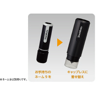 シャチハタ ネーム9キャップレスホルダー ブルーリーフ XL-9PCLAS1  オリジナル