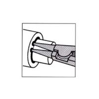 エスコ 252ー400mm 軸用スナップリングプライヤー EA590B-6 1丁（直送品）