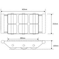 エスコ 6.0ton トランスポートローラー EA986DB-45 1台（直送品）