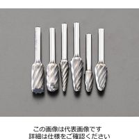 エスコ 6本組 超硬カッター(6mm軸) EA819XA 1組（直送品）