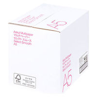 コピー用紙　マルチペーパー　セレクト スムース  A5 1箱（5000枚：500枚入×10冊） 国内生産品　FSC認証　アスクル  オリジナル