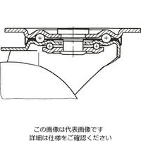 エスコ 200mm キャスター(自在金具) EA986GB-200 1個（直送品）