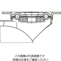 エスコ 200mm キャスター(自在金具) EA986JB-200 1個（直送品）