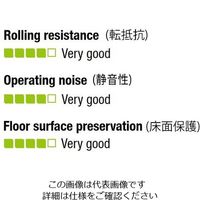 エスコ 200mm キャスター(固定金具) EA986JJ-200 1個（直送品）