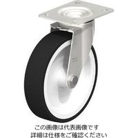 エスコ 200mm キャスター(自在金具・ステンレス製) EA986LD-200 1個（直送品）