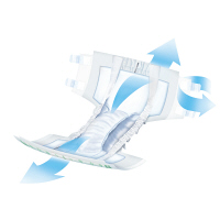 サルバ 強力吸収テープ止め Lサイズ 男女共用 35601 1パック（10枚入） 白十字