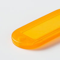 コクヨ キーホルダー型名札 オレンジ 10個パック ナフー ナフ-210YRX10 1セット(100個:10個入×10パック)