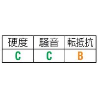 エスコ 100x40mm 車輪(ポリウレタンタイヤ・アルミリム・ベアリング) EA986MN-100 1個（直送品）