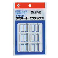 ニチバン マイタック ラミネートインデックス 中 手書き用（29×23mm） 青 ML-232B 1箱（1200片：120片入×10袋）