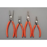 エスコ 4本組 スナップリングプライヤー EA590-12 1セット（直送品）