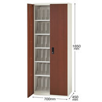 プラス フラットライン カルテラック A4ヨコ置き6段 両開 DWN 幅700×奥行450×高さ1850mm 1台（5梱包）