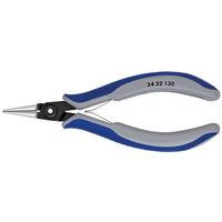 エスコ 130mm 精密用プライヤー(グリップ・バネ付/丸) EA537KP-3 1丁（直送品）