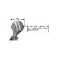エスコ 1/4”DR/140mm ラチェットハンドル(首振りタイプ) EA618VE-2 1本(1丁)（直送品）