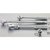 エスコ 1/2”DR/260mm ラチェットハンドル EA618XD-1 1個(1丁)（直送品）