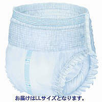 スーパーいちばん　大人用紙おむつ　うす型長時間用パンツ　LL　1箱（108枚：18枚入Ｘ6パック）　カミ商事