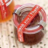 ヘッズ 店舗用テープ Thank you！ 赤 1セット（10巻：1巻×10）