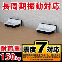 【転倒防止】 不二ラテックス 不動王T型固定式 FFT-009 1セット（2個入）