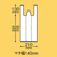 伊藤忠リーテイルリンク レジ袋 Mサイズ 乳白 IRLM-WM 1袋（100枚入）
