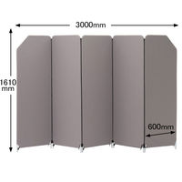 【軒先渡し】林製作所 クロスZIPスクリーン シングルジップタイプ 5連 ライトグレー 幅3000(600×5枚)×高さ1610ｍｍ 1台（直送品）