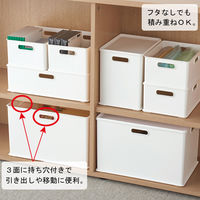 収納ケース squ+インボックスS ホワイト NIBーSWH サンカ