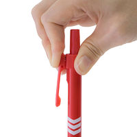 ぺんてる アスクルノック式油性マーカー細字丸芯 赤インク 1箱（10本入）  オリジナル