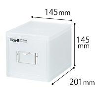 Like-it（ライクイット） A6ファイルユニット（深）ホワイト MX-70W ライフモジュール 吉川国工業所