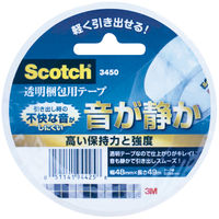OPPテープ　透明梱包用テープ 音が静か No.3450　0.065mm厚　48mm×49m　スコッチ（R）　スリーエムジャパン　1箱（12巻入）