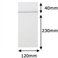 伊藤忠リーテイルリンク 胴糊OPP袋 本体側テープ付き 長形3号封筒サイズ 透明封筒 1セット（10000枚：100枚入×100袋）