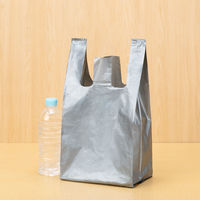 アスクル　レジ袋（シルバー）　20号　0.02mm厚　1セット（3000枚：100枚入×30袋）  オリジナル