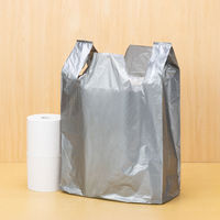 アスクル　レジ袋（シルバー）　60号　0.02mm厚　1セット（1000枚：100枚入×10袋）  オリジナル