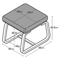 無印良品 リビングでもダイニングでもつかえるベンチ ２ オーク材 幅56×奥行46×高さ40.5cm 良品計画