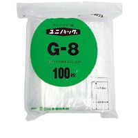 ユニパック（R）（チャック袋）　0.08mm厚　G-8　B6　140×200mm　1セット（500枚：100枚入×5袋）　生産日本社　セイニチ