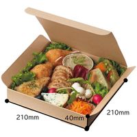 ピザボックス 未晒し S 1セット（100枚：50枚入×2袋）